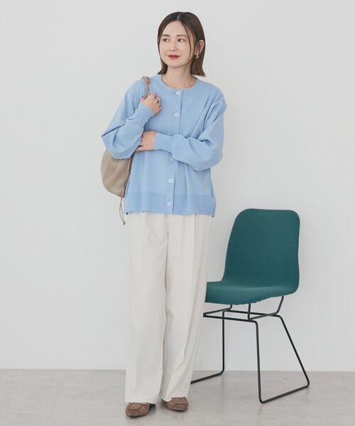 AMERICAN HOLIC（アメリカンホリック）の「美・美・美ワイドパンツ（その他パンツ・レディース・ブラック/アイボリー/ベージュ/杢グレー・S/L/XL/M）」の17枚目の写真