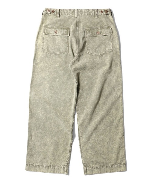 HOUSTON（ヒューストン）の「HOUSTON ケミカルウォッシュ ファティーグパンツ（カーゴパンツ・レディース・ブラック/ベージュ/オリーブドラブ・MEDIUM/X-LARGE/XX-LARGE/LARGE）」の4枚目の写真