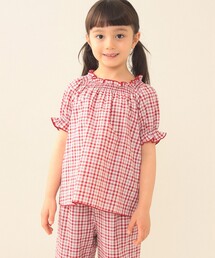 BEAMS mini | チェック ブラウス 2026SS（90～130cm）(シャツ/ブラウス)
