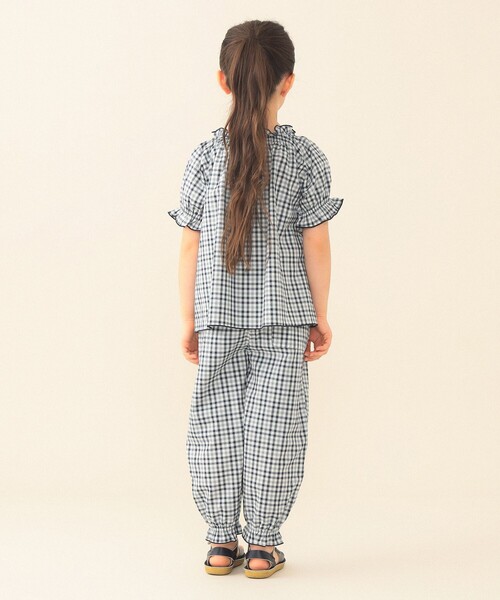 BEAMS mini（ビームスミニ）の「チェック ブラウス 2026SS（90～130cm）（シャツ/ブラウス・キッズ・ネイビー系/レッド系・130/120/110/100/90）」の11枚目の写真