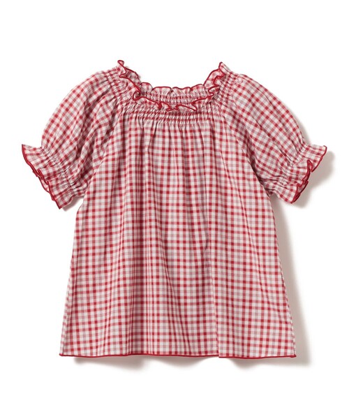 BEAMS mini（ビームスミニ）の「チェック ブラウス 2026SS（90～130cm）（シャツ/ブラウス・キッズ・ネイビー系/レッド系・130/120/110/100/90）」の12枚目の写真