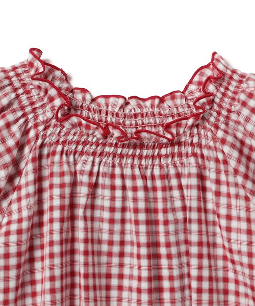 BEAMS mini（ビームスミニ）の「チェック ブラウス 2026SS（90～130cm）（シャツ/ブラウス・キッズ・ネイビー系/レッド系・130/120/110/100/90）」の13枚目の写真