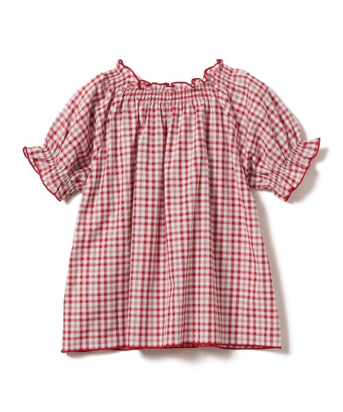 BEAMS mini（ビームスミニ）の「チェック ブラウス 2026SS（90～130cm）（シャツ/ブラウス・キッズ・ネイビー系/レッド系・130/120/110/100/90）」の16枚目の写真