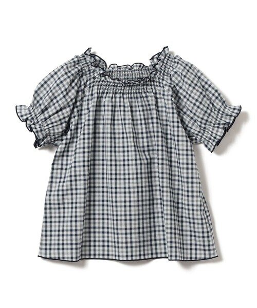 BEAMS mini（ビームスミニ）の「チェック ブラウス 2026SS（90～130cm）（シャツ/ブラウス・キッズ・ネイビー系/レッド系・130/120/110/100/90）」の17枚目の写真