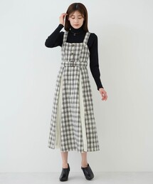 シフォンプリーツ切替ジャンスカ