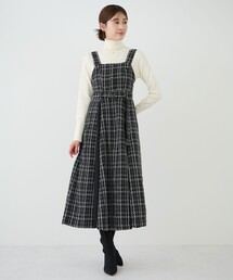 シフォンプリーツ切替ジャンスカ