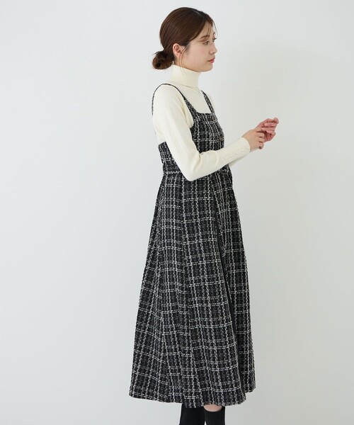 Jayro(ジャイロ)の「シフォンプリーツ切替ジャンスカ(ジャンパースカート・レディース・ブラック系その他/ホワイト系その他2/ホワイト系その他4/ホワイト系その他/ホワイト系その他3/ブラック系その他2・M)」の16枚目の写真