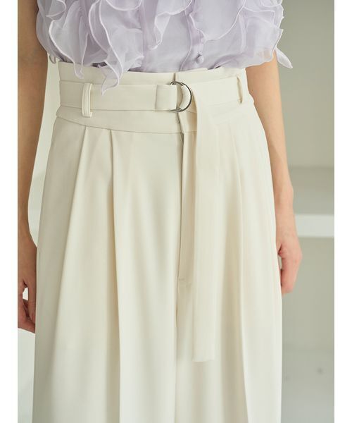 SNIDEL（スナイデル）の「スタイルアップベルティッドワイドパンツ（その他パンツ・レディース・オフホワイト/グレー/ブルー・1/0）」の16枚目の写真