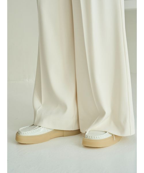 SNIDEL（スナイデル）の「スタイルアップベルティッドワイドパンツ（その他パンツ・レディース・オフホワイト/グレー/ブルー・1/0）」の19枚目の写真