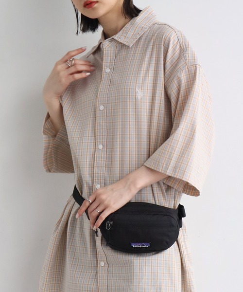 U.S. POLO ASSN.（ユーエスポロアッスン）の「【U.S. POLO ASSN./ユーエスポロアッスン】ワンポイントロゴ刺繍 半袖チェックシャツ（シャツ/ブラウス・メンズ・ライトグリーン/ブラウン/グレイッシュベージュ/ブルー・LL/M/L）」の15枚目の写真