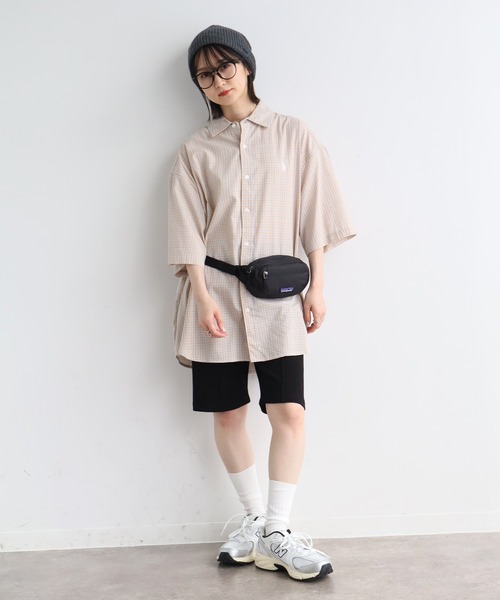 U.S. POLO ASSN.（ユーエスポロアッスン）の「【U.S. POLO ASSN./ユーエスポロアッスン】ワンポイントロゴ刺繍 半袖チェックシャツ（シャツ/ブラウス・メンズ・ライトグリーン/ブラウン/グレイッシュベージュ/ブルー・LL/M/L）」の18枚目の写真