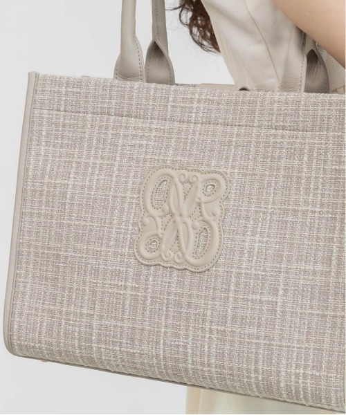 RANDA(ランダ)の「【A4対応】モノグラムデザイントートバッグ(トートバッグ・レディース・アイボリー/ブラック/グレイッシュベージュ・FREE)」の11枚目の写真