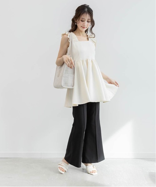 RANDA(ランダ)の「【A4対応】モノグラムデザイントートバッグ(トートバッグ・レディース・アイボリー/ブラック/グレイッシュベージュ・FREE)」の12枚目の写真