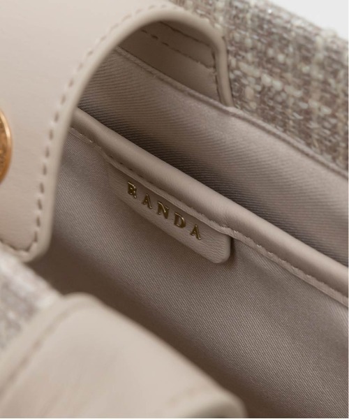 RANDA(ランダ)の「【A4対応】モノグラムデザイントートバッグ(トートバッグ・レディース・アイボリー/ブラック/グレイッシュベージュ・FREE)」の20枚目の写真