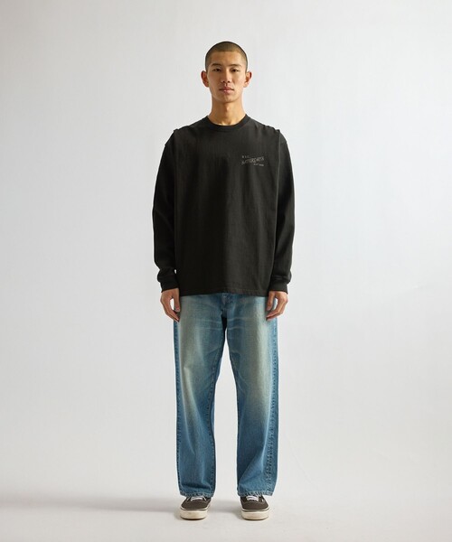 Saturdays NYC（サタデーズ ニューヨークシティ ）の「Max Weight Vintage Serif LS T-Shirt（Tシャツ/カットソー・メンズ・ブラック/ダークブラウン/ホワイト・XL/M/S/L）」の16枚目の写真