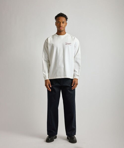 Saturdays NYC（サタデーズ ニューヨークシティ ）の「Max Weight Vintage Serif LS T-Shirt（Tシャツ/カットソー・メンズ・ブラック/ダークブラウン/ホワイト・XL/M/S/L）」の19枚目の写真