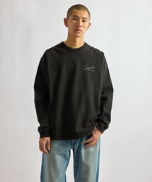 Saturdays NYC（サタデーズ ニューヨークシティ ）の「Max Weight Vintage Serif LS T-Shirt（Tシャツ/カットソー）」