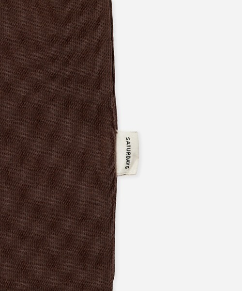 Saturdays NYC（サタデーズ ニューヨークシティ ）の「Max Weight Vintage Serif LS T-Shirt（Tシャツ/カットソー・メンズ・ブラック/ダークブラウン/ホワイト・XL/M/S/L）」の4枚目の写真