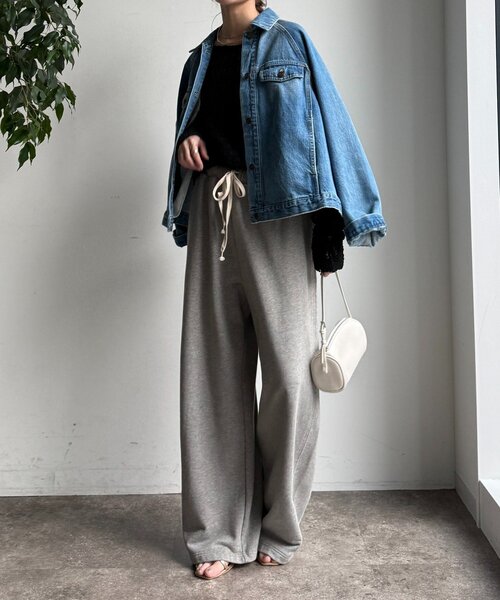 DouDou（ドゥドゥ）の「バックフレアGジャン（その他アウター・レディース・ブルー/オフホワイト・FREE）」の22枚目の写真