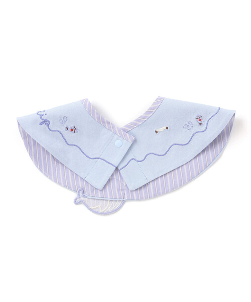 SLAP SLIP BABY（スラップスリップベビー）の「アニマルクマクジラ恐竜飛び出しモチーフスタイベビー（スタイ/よだれかけ・キッズ・ブルー/ホワイト/グリーン・FREE）」の7枚目の写真