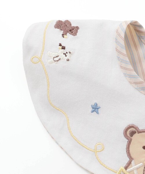 SLAP SLIP BABY（スラップスリップベビー）の「アニマルクマクジラ恐竜飛び出しモチーフスタイベビー（スタイ/よだれかけ・キッズ・ブルー/ホワイト/グリーン・FREE）」の17枚目の写真