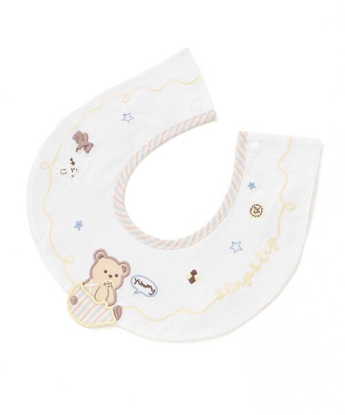 SLAP SLIP BABY（スラップスリップベビー）の「アニマルクマクジラ恐竜飛び出しモチーフスタイベビー（スタイ/よだれかけ・キッズ・ブルー/ホワイト/グリーン・FREE）」の21枚目の写真