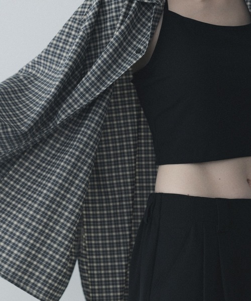 remer(リメール)の「loose mini check shirt / ルーズミニチェックシャツ(シャツ/ブラウス・メンズ・ブラック/ネイビー・MEDIUM/SMALL/X-SMALL/LARGE)」の8枚目の写真