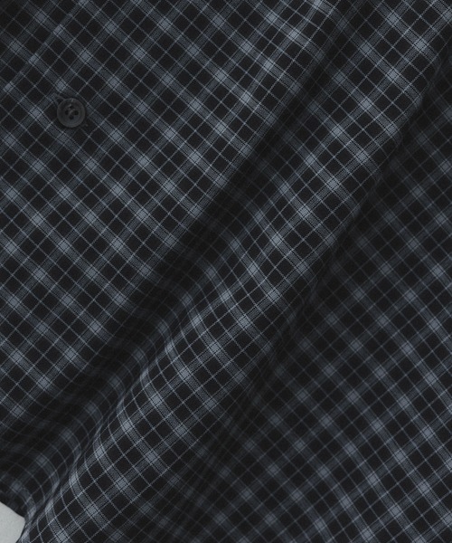 remer(リメール)の「loose mini check shirt / ルーズミニチェックシャツ(シャツ/ブラウス・メンズ・ブラック/ネイビー・MEDIUM/SMALL/X-SMALL/LARGE)」の11枚目の写真
