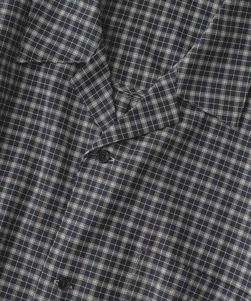 remer(リメール)の「loose mini check shirt / ルーズミニチェックシャツ(シャツ/ブラウス・メンズ・ブラック/ネイビー・MEDIUM/SMALL/X-SMALL/LARGE)」の12枚目の写真
