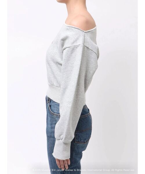 EVRIS(エヴリス)の「【ザ・ローリング・ストーンズ】ワンショルスウェット(スウェット・レディース・ブラック/グレー・FREE)」の6枚目の写真