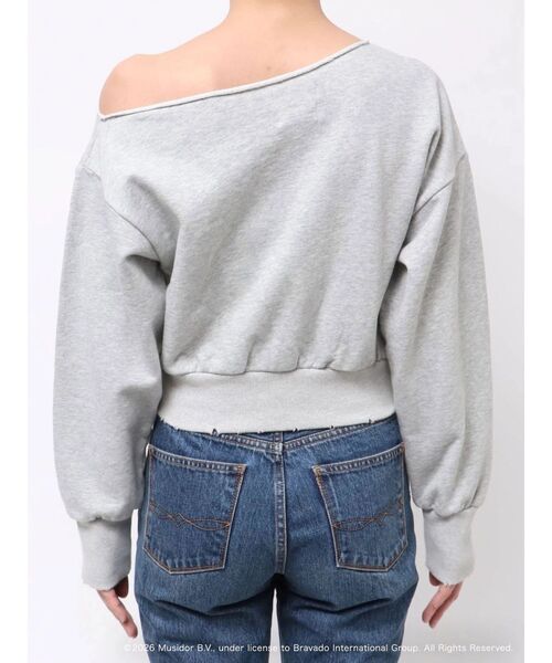 EVRIS(エヴリス)の「【ザ・ローリング・ストーンズ】ワンショルスウェット(スウェット・レディース・ブラック/グレー・FREE)」の7枚目の写真