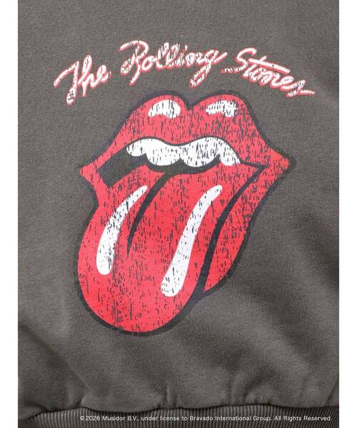 EVRIS(エヴリス)の「【ザ・ローリング・ストーンズ】ワンショルスウェット(スウェット・レディース・ブラック/グレー・FREE)」の4枚目の写真