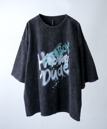 NOIZY（ノイジー）の「Chemical hard wash printed t-shirt/ケミカル ハードウォッシュ プリントTシャツ ピグメントTシャツ（Tシャツ/カットソー）」