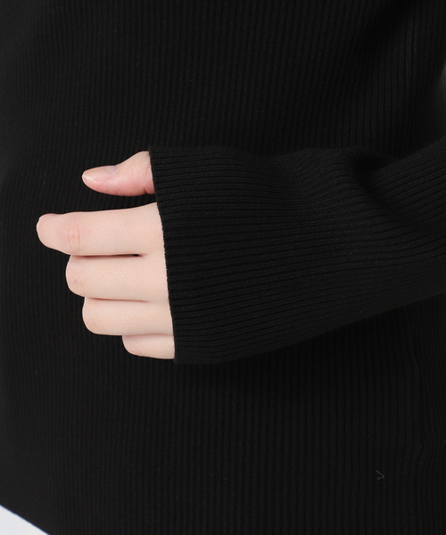 Noble（ノーブル）の「《WEB＆ルミネ新宿店限定追加》ショルダーボタンタイトリブニット（ニット/セーター・レディース・ブラック/マルチ/ホワイト・FREE）」の20枚目の写真