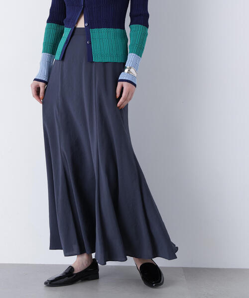 N.（N. Natural Beauty Basic）（エヌエヌナチュラルビューティーベーシック）の「リネンライクナロースカート（スカート・レディース・グレー系その他/グリーン/ベージュ・MEDIUM/P/S）」の10枚目の写真