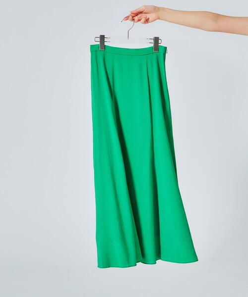 N.(N. Natural Beauty Basic)(エヌエヌナチュラルビューティーベーシック)の「リネンライクナロースカート(スカート・レディース・グレー系その他/グリーン/ベージュ・MEDIUM/P/S)」の10枚目の写真