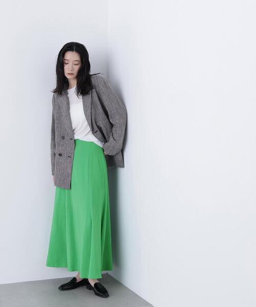 N.(N. Natural Beauty Basic)(エヌエヌナチュラルビューティーベーシック)の「リネンライクナロースカート(スカート・レディース・グレー系その他/グリーン/ベージュ・MEDIUM/P/S)」の11枚目の写真