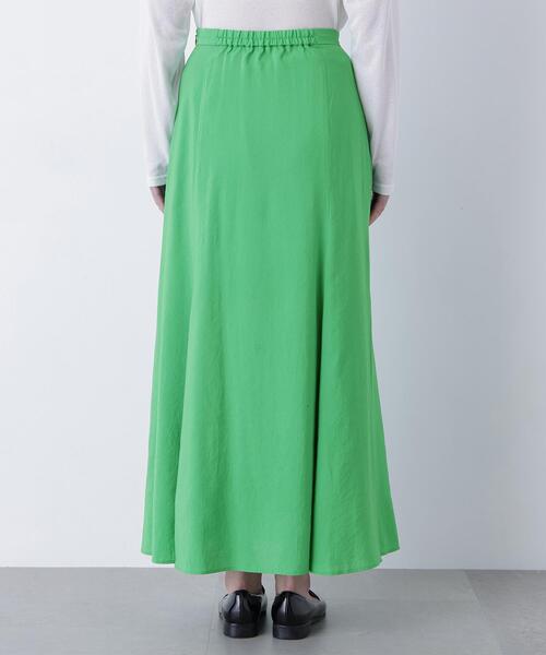 N.(N. Natural Beauty Basic)(エヌエヌナチュラルビューティーベーシック)の「リネンライクナロースカート(スカート・レディース・グレー系その他/グリーン/ベージュ・MEDIUM/P/S)」の18枚目の写真