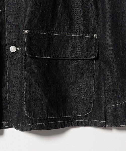 SCYE BASICS(サイベーシックス)の「【別注】<SCYE BASICS> ブラックデニム チョアジャケット(カバーオール・メンズ・ブラック・40/38/36)」の6枚目の写真