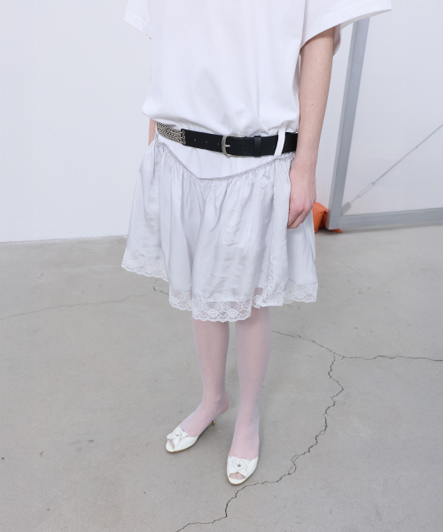 LCDC TM(エルシーディーシーティーエム)の「LACE TRIM JERSEY DRESS (WHITE)(ワンピース・レディース・その他・OS)」の8枚目の写真