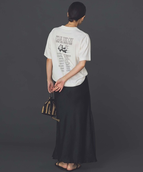 Gready Brilliant（グレディブリリアン）の「ＬＵＡＣＥバイアスフレアスカート（スカート・レディース・ブラック/アイボリー/モカ・38/36）」の10枚目の写真