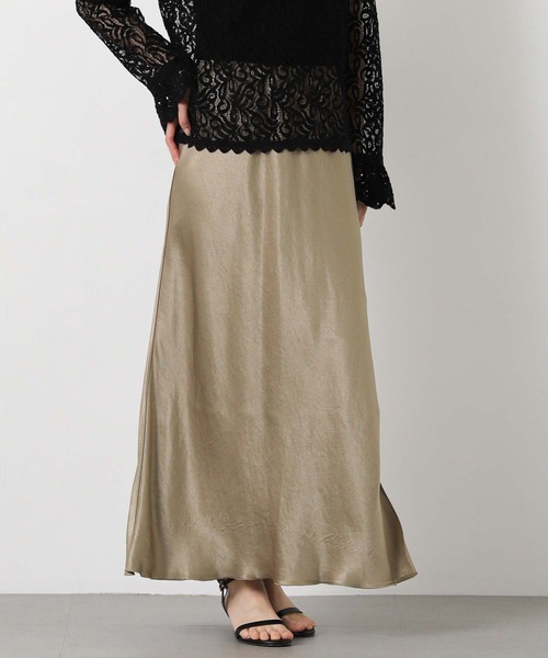 Gready Brilliant（グレディブリリアン）の「ＬＵＡＣＥバイアスフレアスカート（スカート・レディース・ブラック/アイボリー/モカ・38/36）」の22枚目の写真