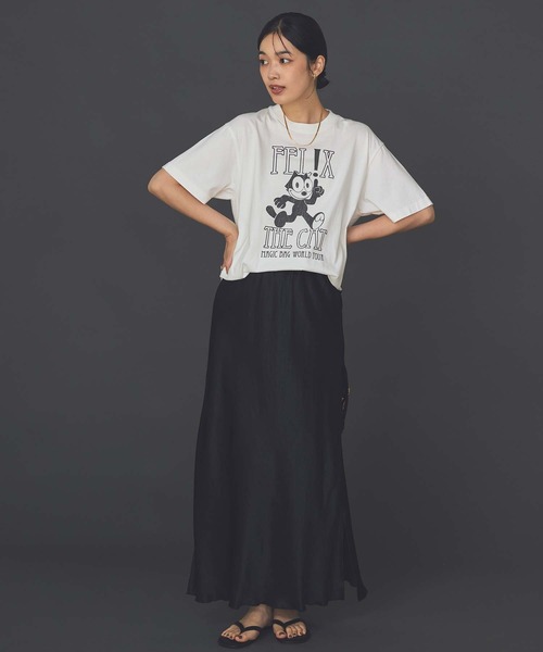 Gready Brilliant（グレディブリリアン）の「ＬＵＡＣＥバイアスフレアスカート（スカート・レディース・ブラック/アイボリー/モカ・38/36）」の8枚目の写真