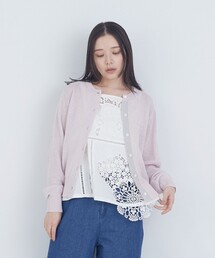 TSUMUGI和紙配色カーディガン