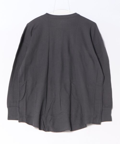 JUGLANS(ユグランス)の「【hanes/ヘインズ】HW4-E102 Thermal for HER ヘンリーネックロングスリーブ(Tシャツ/カットソー・レディース・オフホワイト/レッド/グレー・L/M)」の4枚目の写真