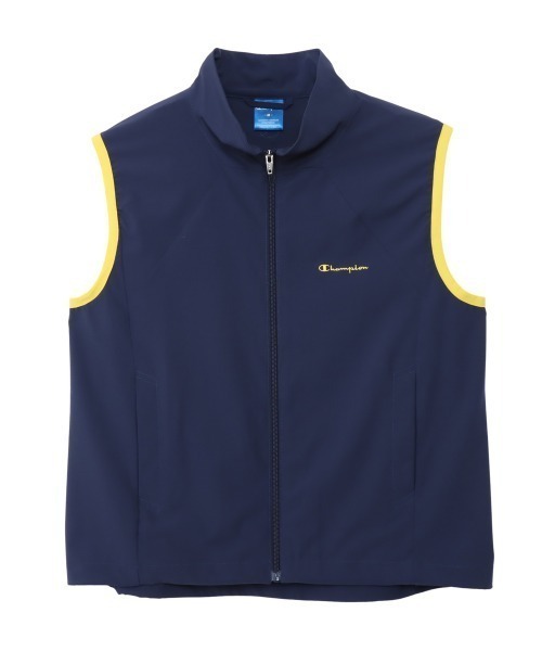 Champion（チャンピオン）の「チャンピオン  ZIP VEST（ベスト・レディース・ベージュ/ネイビー・M/L）」の2枚目の写真