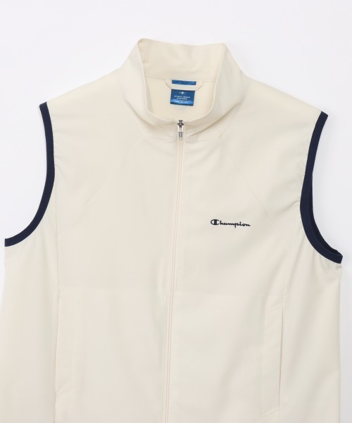 Champion（チャンピオン）の「チャンピオン  ZIP VEST（ベスト・レディース・ベージュ/ネイビー・M/L）」の5枚目の写真