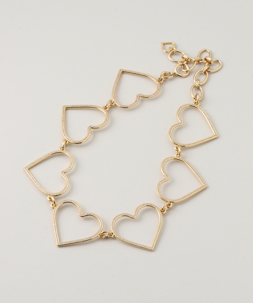 BASICKS(ベイシックス)の「BASICKS / ベイシックス Gold Heart Mega Necklace(ネックレス・レディース・ゴールド/シルバー・FREE)」の5枚目の写真