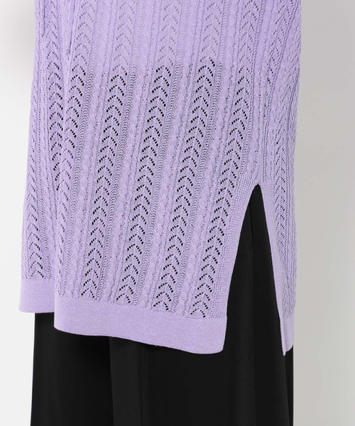 HARE（ハレ）の「スキッパースカシアミトップス(HARE)（ニット/セーター・レディース・ブラック/ピンク・FREE）」の22枚目の写真