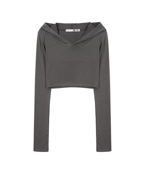 41PRAY（サイルプレイ）の「Layered Bolero  Long Sleeve / Charcoal（その他トップス・レディース・チャコールグレー・OS）」の6枚目の写真